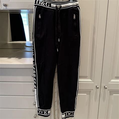 dolce gabbana milano tracksuit|dolce and gabbana joggers.